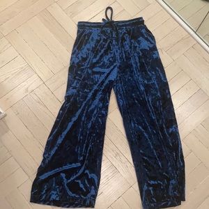 Velvet Pants- dark blue